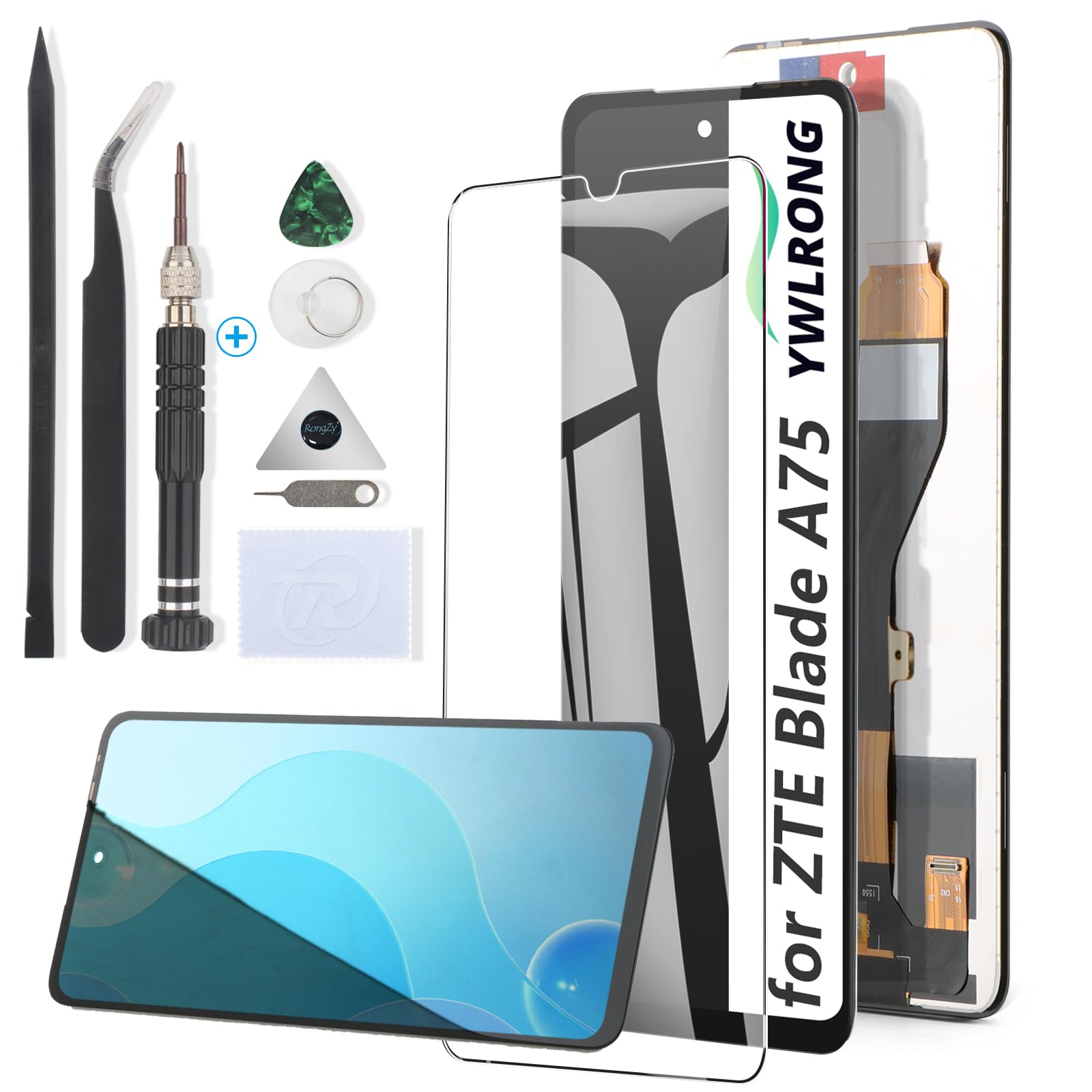 Amazon.com: YWLRONG for ZTE Blade A75 4G Screen Replacement for